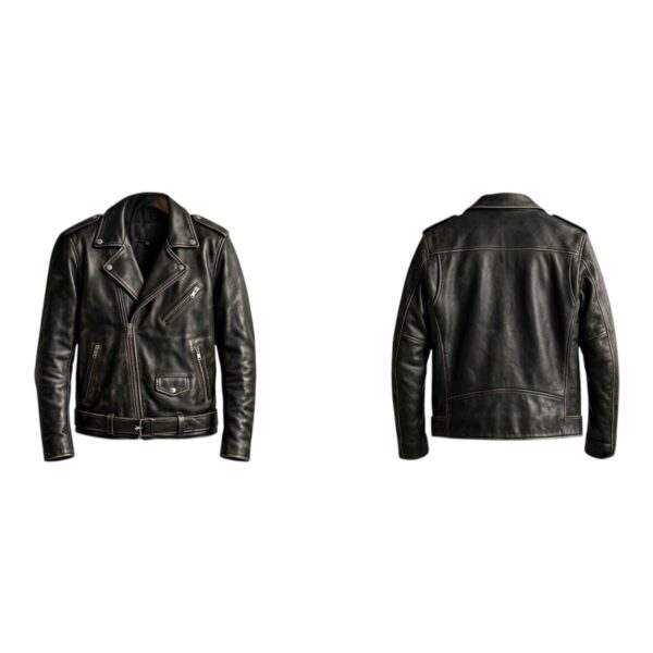 Liginite Classic Black Leather Jacket