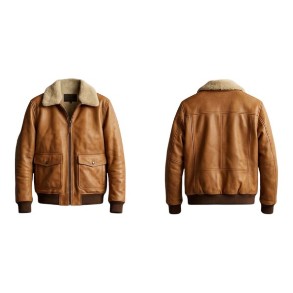 Liginite Vintage Tan Leather Jacket