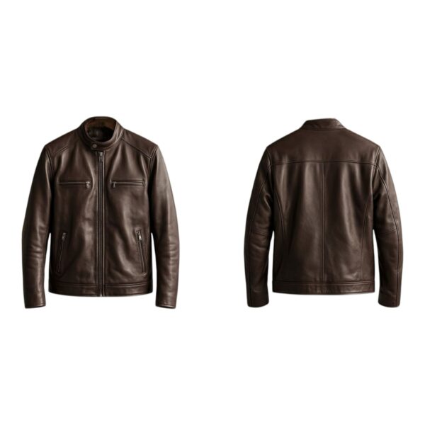 Liginite Heritage Brown Leather Jacket